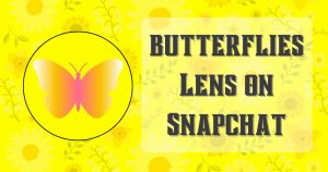 butterflies Lens on Snapchat